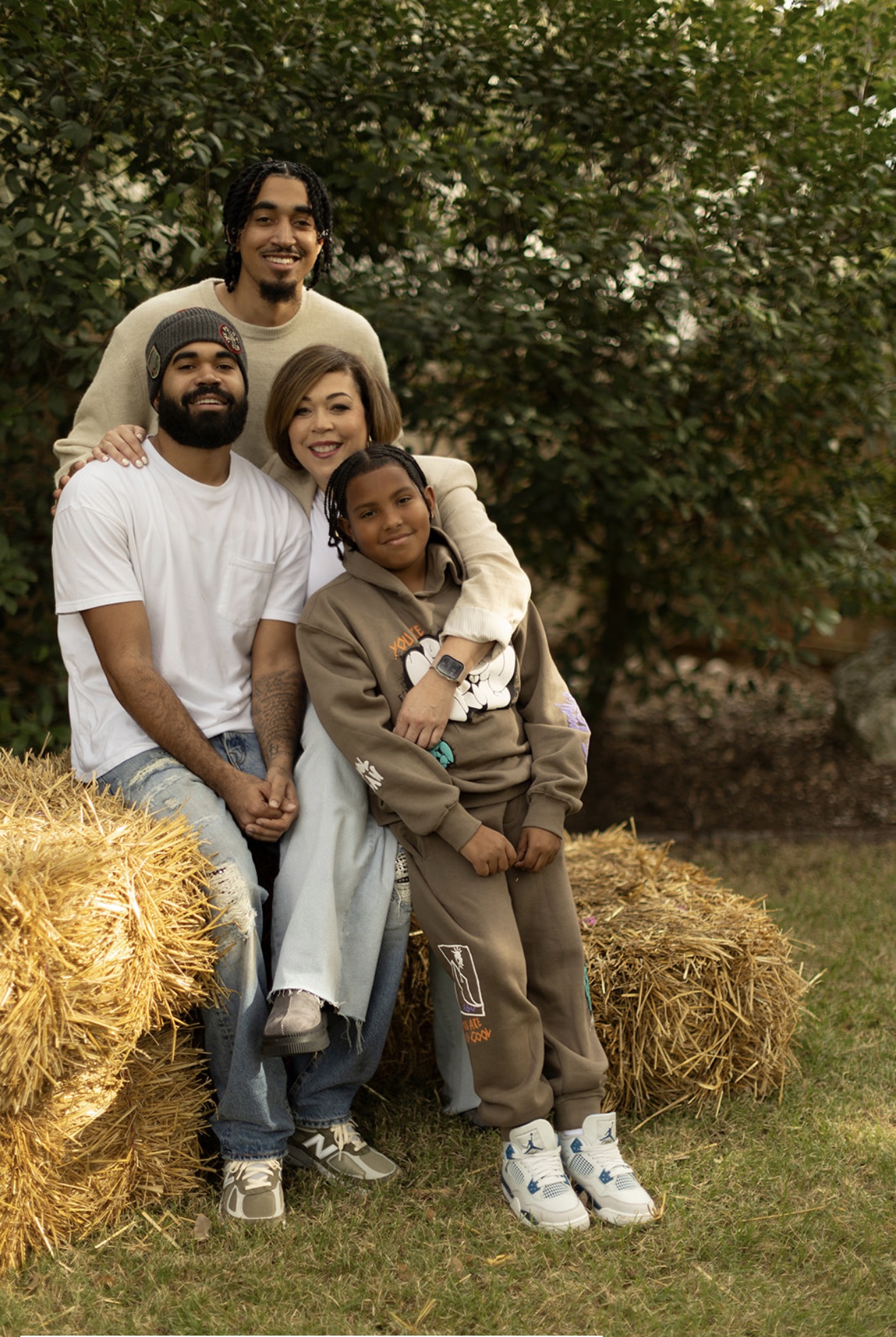 Nicole with her three sons